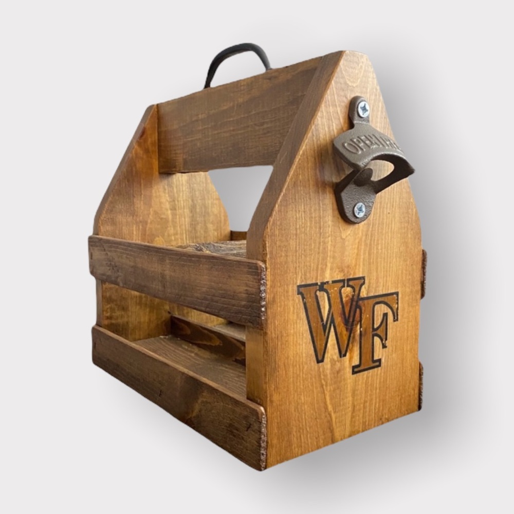 Handmade Wake Forest Beer Holder